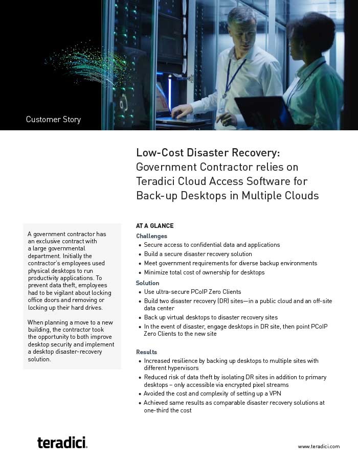Government Contractor Customer Story