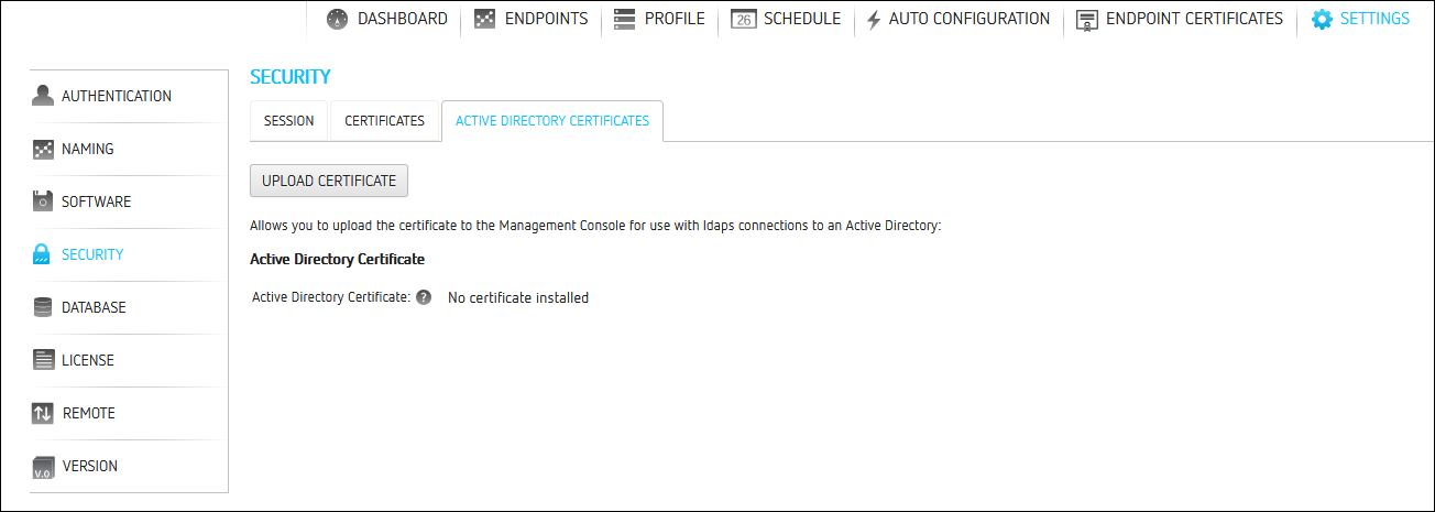 Setting up Active Directory Authentication PCoIP Management Console