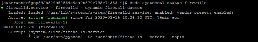 Check firewalld Status